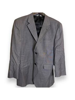Wilke-Rodriguez Blazer Jacket Sports Coat Men's 42 Gray 100% Wool Pockets Suit